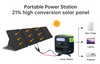 36V 200W 4-кратная складная солнечная панель с ручным съемом для портативной электростанции